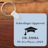 Funny PhD Keychain Field Specific (Voorkant)