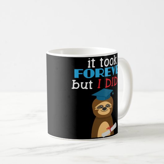 Funny PhD Masters Degree Afstuderen Coffee Mok (Voorkant rechts)