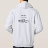 Funny PhD Survival Custom Doctor Name Loading Hoodie (Achterkant)