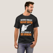 Funny Pheasant Hunting Beer Drink T-shirt (Voorkant volledig)