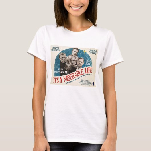 Funny Philosophy existentialism t-shirt (Voorkant)