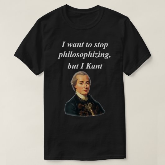 Funny Philosophy Major Immanuel Kant T-shirt (Design voorkant)