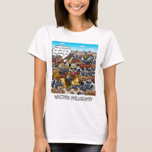 Funny Philosophy T-shirt met Westerne filosofie