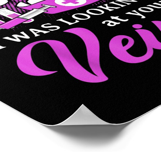 Funny Phlebotomie Technalist Phlebotomist Nurse Poster (Hoek)