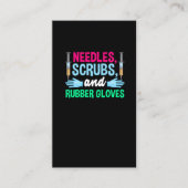 Funny Phlebotomist Syringe en Bloedwerknemer Visitekaartje (Voorkant)
