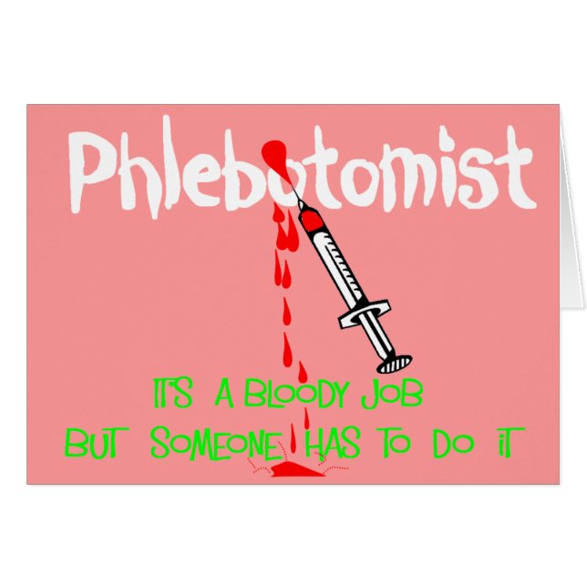 Funny Phlebotomist T-Shirts & Gifts (Voorkant Horizontaal)