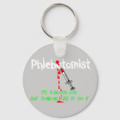 Funny Phlebotomist T-Shirts & Gifts Sleutelhanger (Voorkant)