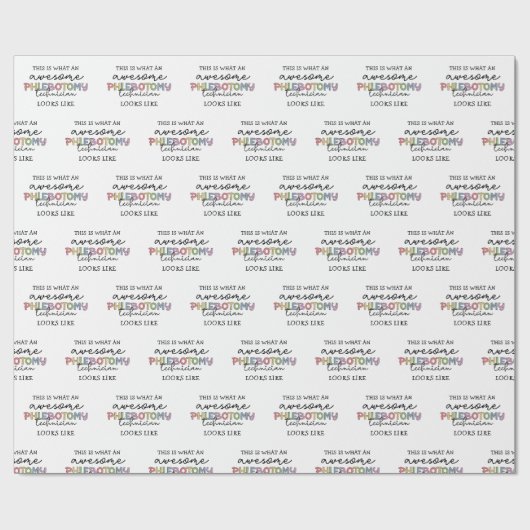 Funny Phlebotomy Technicia geweldige PBT Cadeaupapier (Vlak)