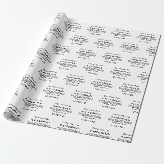 Funny Phlebotomy Technicia geweldige PBT Cadeaupapier (Uitgerold)