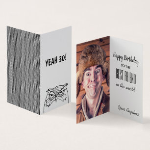 Funny Photo Birthday Kaart