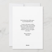 Funny Photo Face Blitzened Sarcastic Christmas Feestdagenkaart (Achterkant)