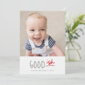 Funny Photo Holiday Kaart and Collage (Staand voorkant)