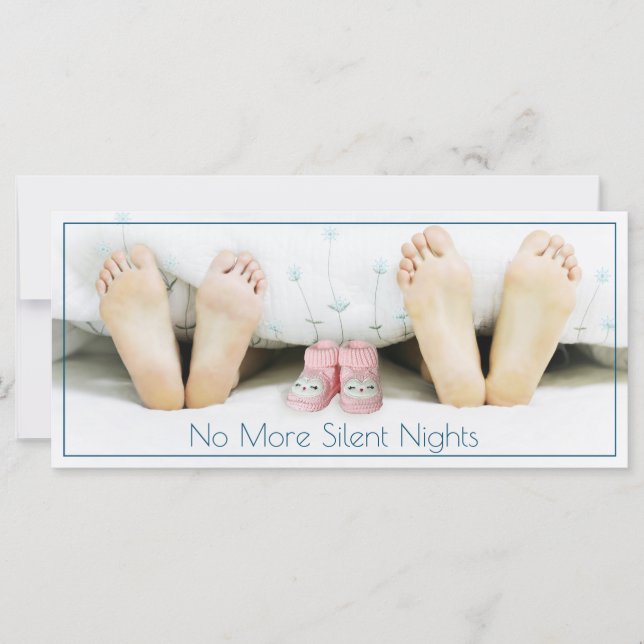 Funny Photo Holiday Zwangerschap Aankondiging (Voorkant)