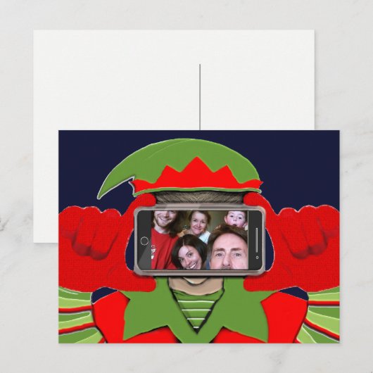 Funny Photo Kerstmis Feestdagenkaart (Voorkant / Achterkant)