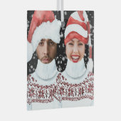 Funny Photo Personalized Christmas Glas Ornament (Voorkant Rechts)