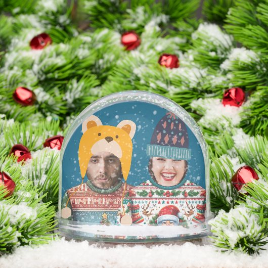 Funny Photo Personalized Christmas Jumper Sneeuwbol (Kerstmis)