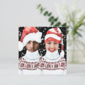 Funny Photo Personalized Kerstmis (Staand voorkant)