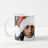 Funny Photo Personalized Kerstmis Koffiemok (Links)