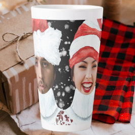 Funny Photo Personalized Kerstmis Latte Mok