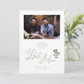 Funny Photo proposal Kaart Wedding Best Man (Staand voorkant)