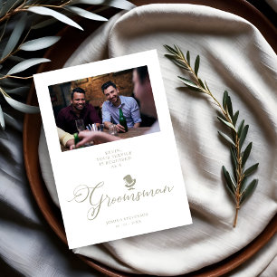 Funny Photo proposal Kaart Wedding Groomsman