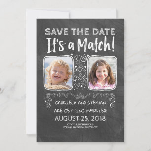 Funny Photo Save the Date - Het is een match