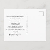 Funny Photo Save the Date Notice Aankondigingskaart (Achterkant)