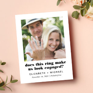 Funny Photo Save the Date Notice Aankondigingskaart