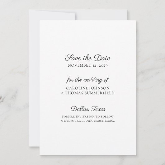 Funny Photo Save the Date Wedding Announounding Kaart (Achterkant)