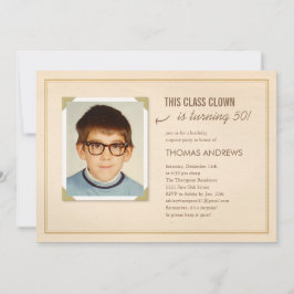 Funny Photo Surprise Birthday Party Invitations Kaart