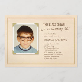 Funny Photo Surprise Birthday Party Invitations Kaart