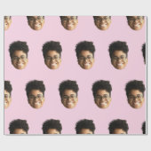 Funny Photo Unique Personalized Boyfriend  Cadeaupapier (Vlak)