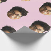 Funny Photo Unique Personalized Boyfriend  Cadeaupapier (Hoek)