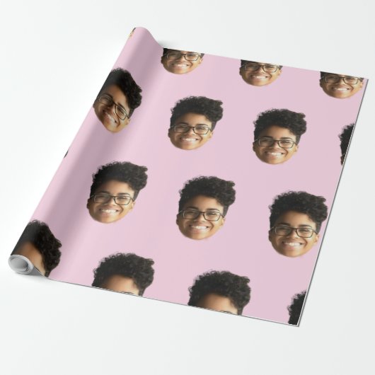 Funny Photo Unique Personalized Boyfriend  Cadeaupapier (Uitgerold)