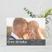 Funny Photo Wedding Save the Date (Staand voorkant)