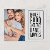 Funny Photo Wedding Save the Date Aankondigingskaart (Voorkant)