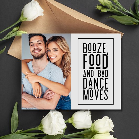 Funny Photo Wedding Save the Date Aankondigingskaart