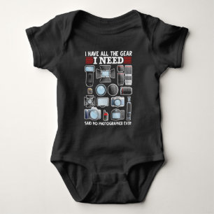 Funny Photographer Equipment Humor Camera Lover Romper