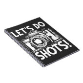 Funny Photographer Humor Camera verslaafd Notitieboek (Rechterzijde)