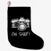 Funny Photographer Oh Snap Gift Pullover Kleine Kerstsok (Voorkant)