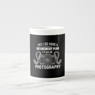 Funny Photographer Retirement Plan I Plan Foto Porselein Kop