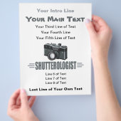 Funny Photographer SHUTTEROLOGIST Flyer (Hand)