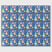 Funny Photos Merry Kerstmis Blavelty Gift Cadeaupapier (Vlak)