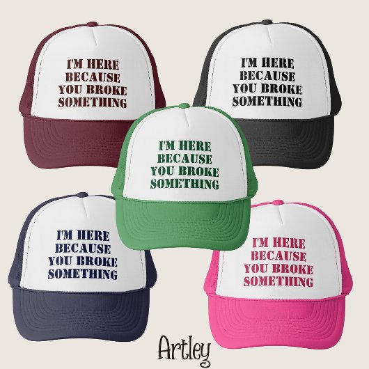 Funny Phrase Handyman Dad Joke Pink Trucker Pet