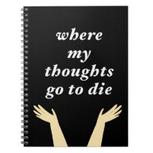 Funny Phrase met Ta-da Hands Notitieboek