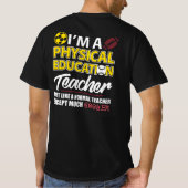 Funny Physical Education PE Teacher Appreciation D T-shirt (Achterkant)