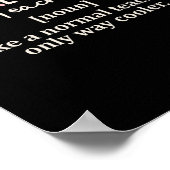 Funny Physical Education Teacher Definition Back T Poster (Hoek)