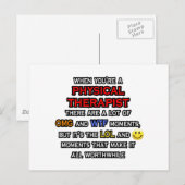 Funny Physical Therapist ... OMG WTF LOL Briefkaart (Voorkant / Achterkant)