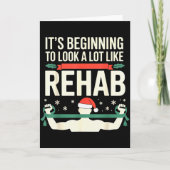 Funny Physical Therast Therapy Christmas Xmas Holi Kaart (Voorkant)