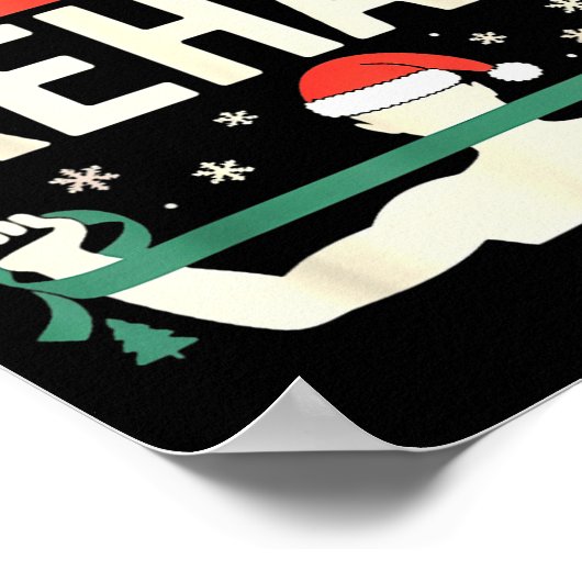 Funny Physical Therast Therapy Christmas Xmas Holi Poster (Hoek)